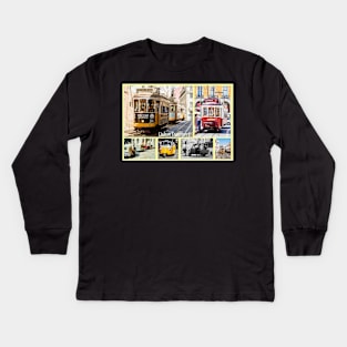 Lisbon Transport - Postcard Kids Long Sleeve T-Shirt